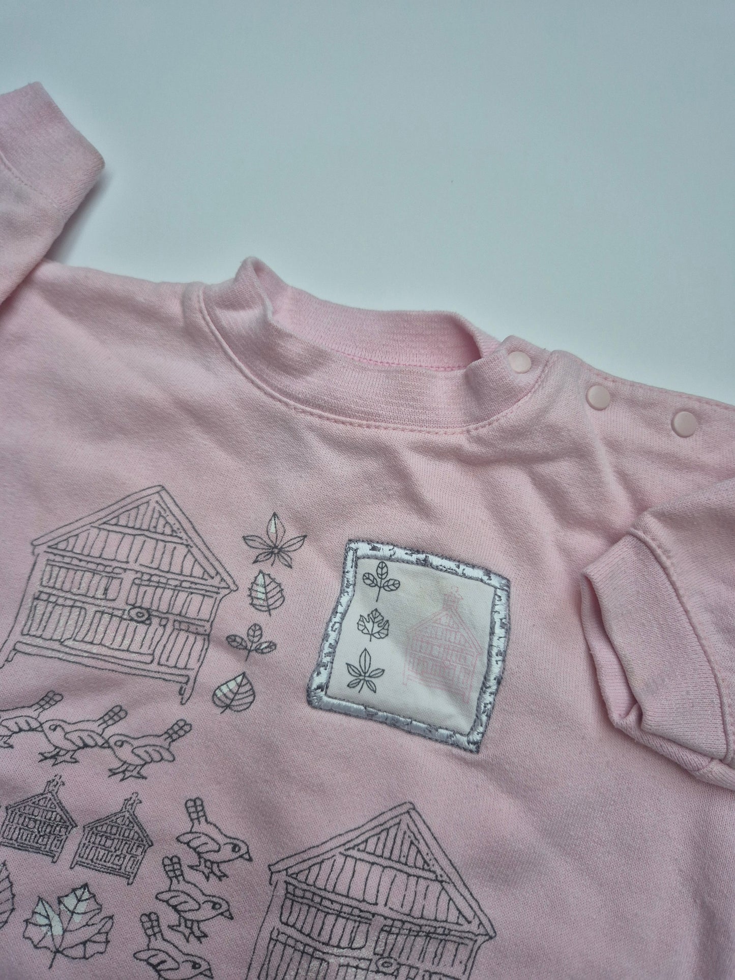 Nouveau Monde roze trui – maat 74 | 6 - 9 maanden