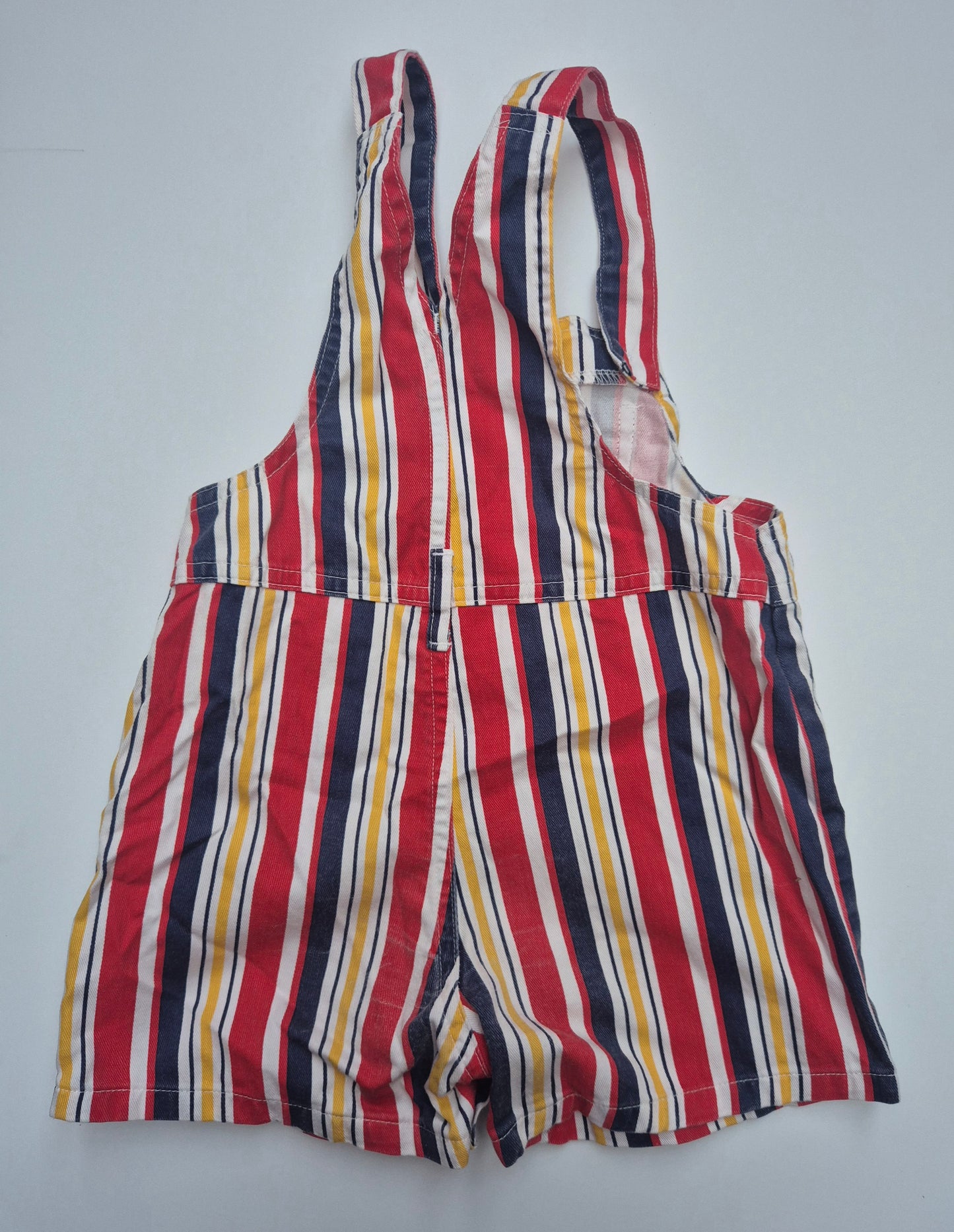 Gestreepte tuinbroek shorts – maat 80 | 9 - 12 maanden