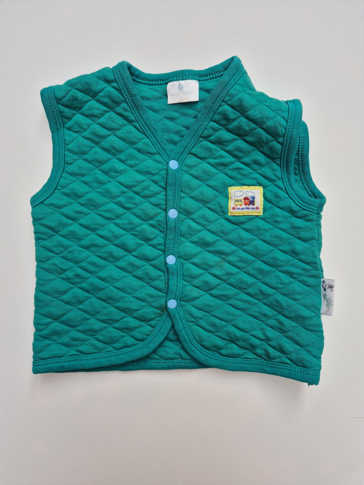 Bodywarmer met patch – maat 80 | 9 – 12 maanden