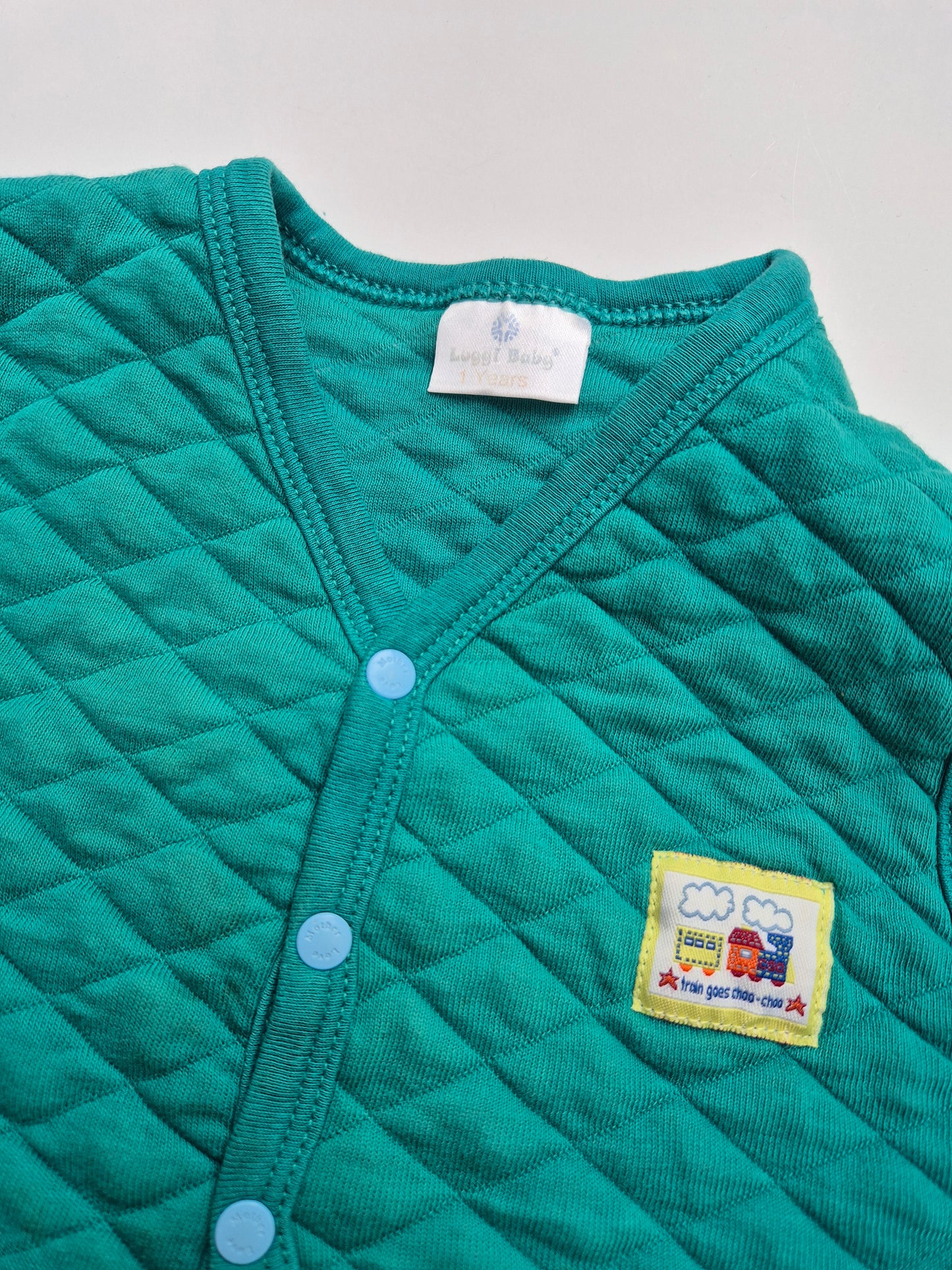 Bodywarmer met patch – maat 80 | 9 – 12 maanden