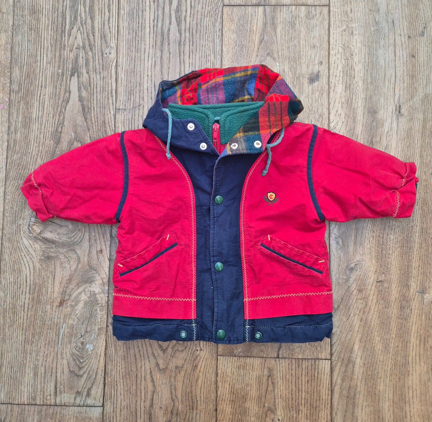 Winterjas gevoerd met capuchon - maat 80 | 9 - 12 maanden