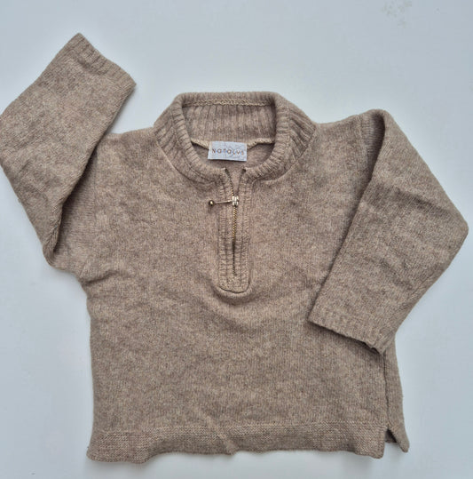 Wollen zip trui – maat 92 | 18 - 24 maanden