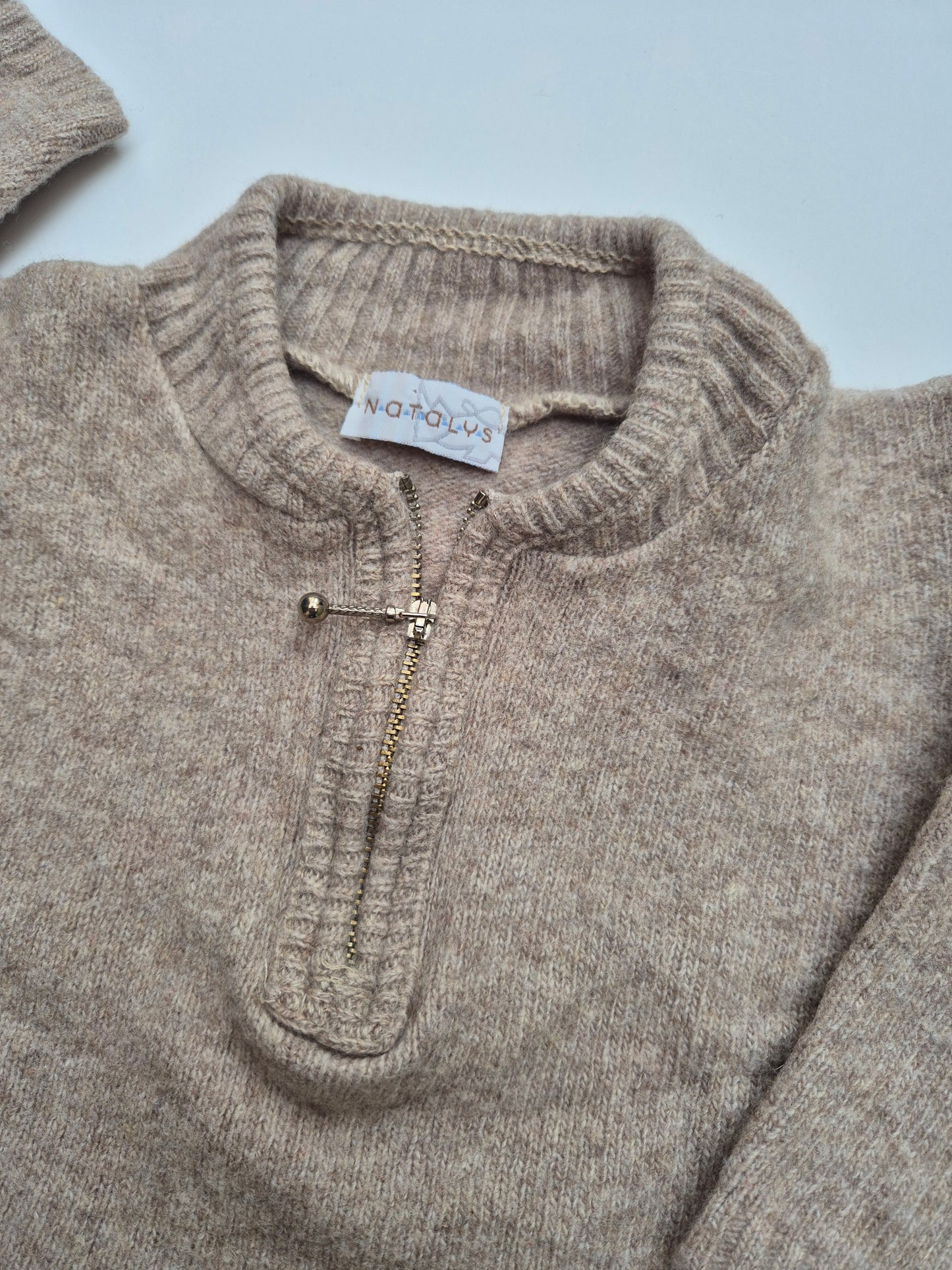 Wollen zip trui – maat 92 | 18 - 24 maanden