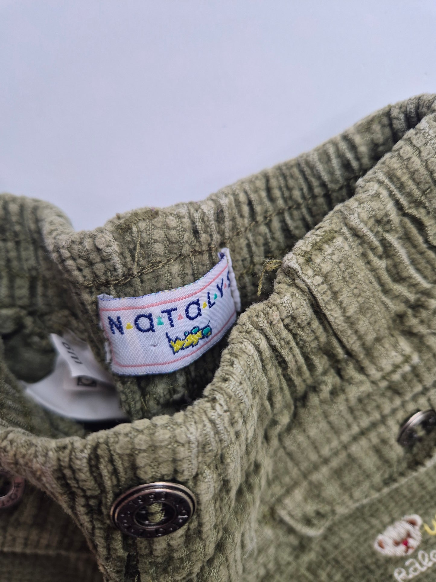 Groene corduroy broek – maat 68 | 3 - 6 maanden