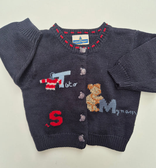 Sergent Major donkerblauw vest - maat 75 | 6 - 9 maanden