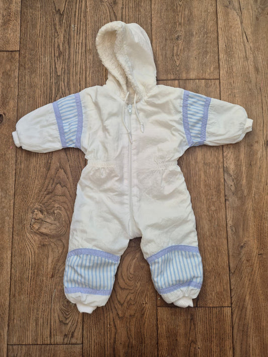 Wit ski/winterpak - maat 74 | 6 - 9 maanden