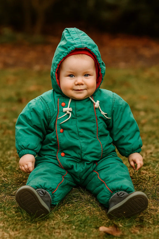 Groen winter/skipak – maat 74 | 6 - 9 maanden