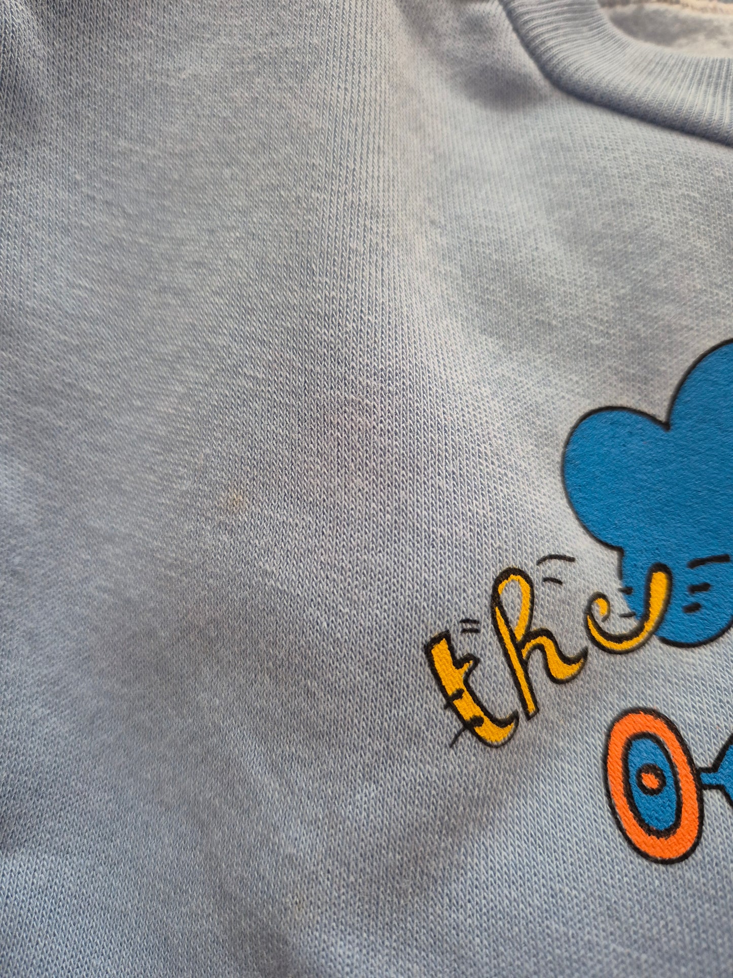 Lichtblauwe trui The Speedy Rabbit – maat 80 | 12 - 18 maanden